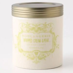 Anthropologie Whipped Cream & Pear Scented Candle